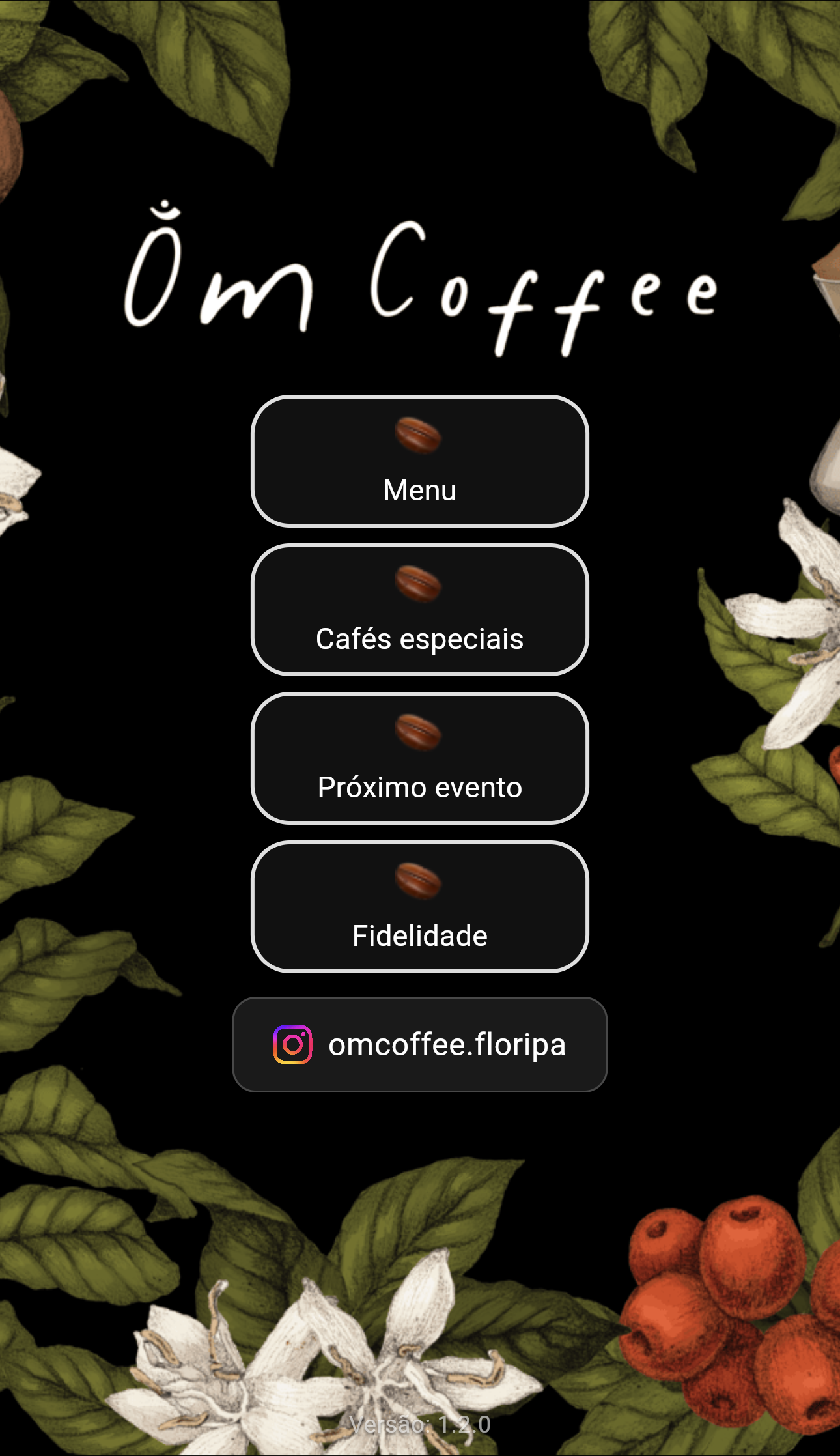 Home do espaço digital do OM Coffee